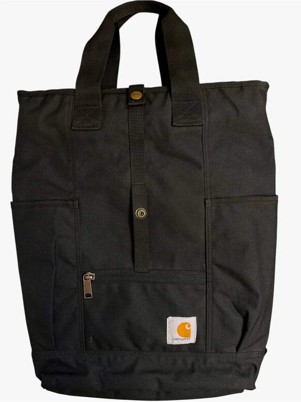 Carhartt Black Canvas Convertible Backpack Tote